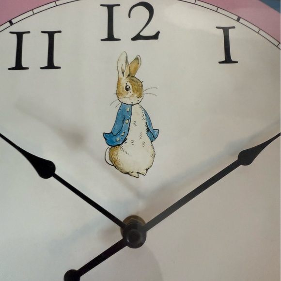 NEW! Beatrix Potter Peter Rabbit Wall Clock RARE Original 2007 In Box - Picture 5 of 8